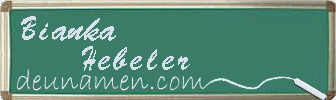 Bianka Hebeler Visitenkarte